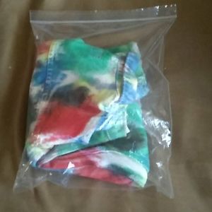 Splatter dye cropped raw hem denim jacket